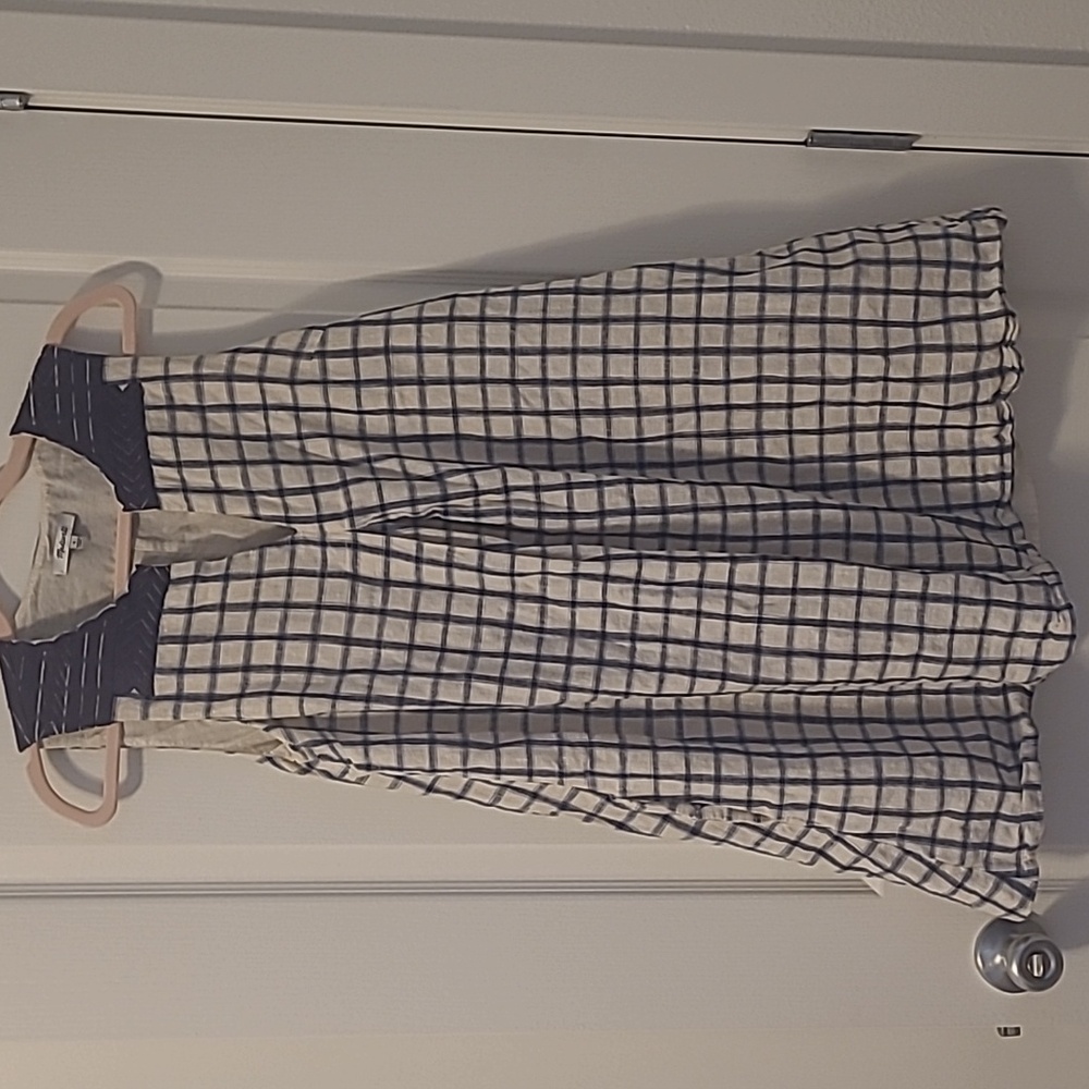 Madewell Checkered Picnic Shift Dress Size Small